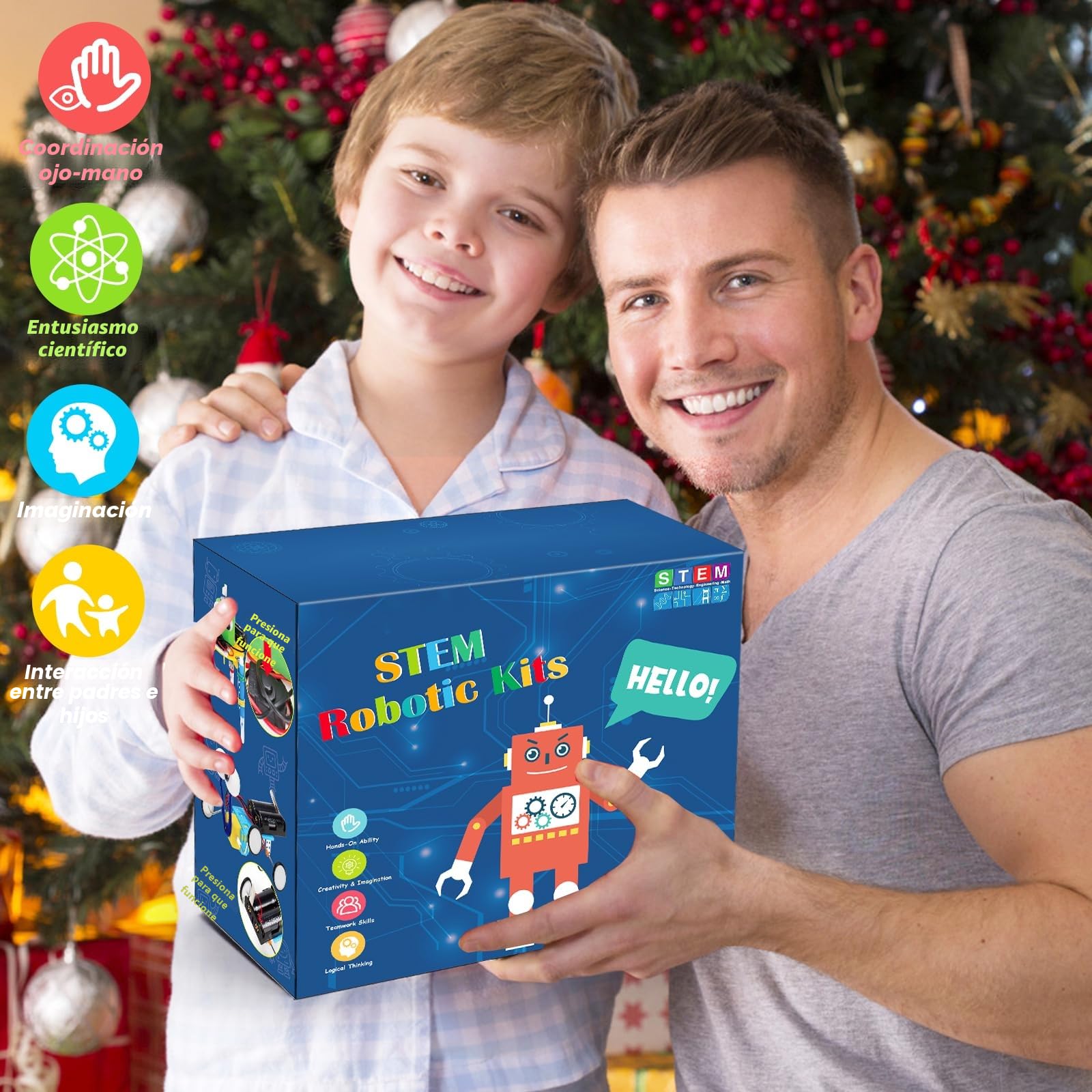 Stem Ciencia Kits para Niños 8+ Años, Juguetes Educativos para Niños 8-12, Experimentos de Ciencia Electrónica Proyectos de Actividades, Bricolaje Ingeniería Kits de Construcción 8 9 10 11 12