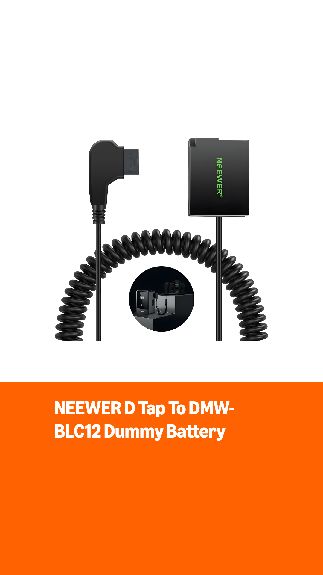 Amazon.com : NEEWER D Tap to DMW-BLC12 Dummy Battery for V Mount
