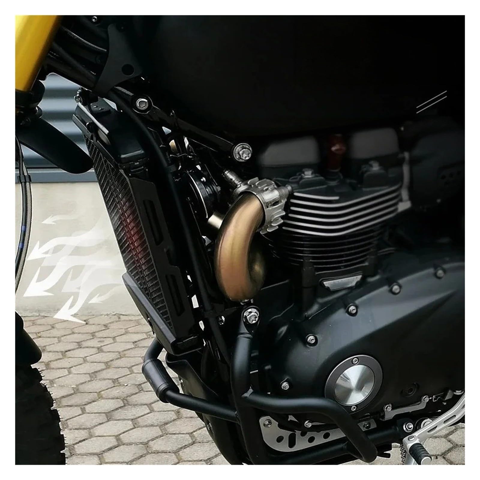 Parabrezza Moto PER Scrambler 1200XE 1200XC 1200X 2019-2025 Deflettore | Protezione Radiatore Motociclo Della Griglia Raffreddamento Scudo A Rete