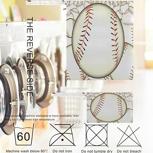 Miniatura 6 de visesunny Bolsa húmeda de béisbol con bolsillos con cremallera, lavable, reutilizable, espaciosa para viajes, playa, piscina, guardería, cochecito,