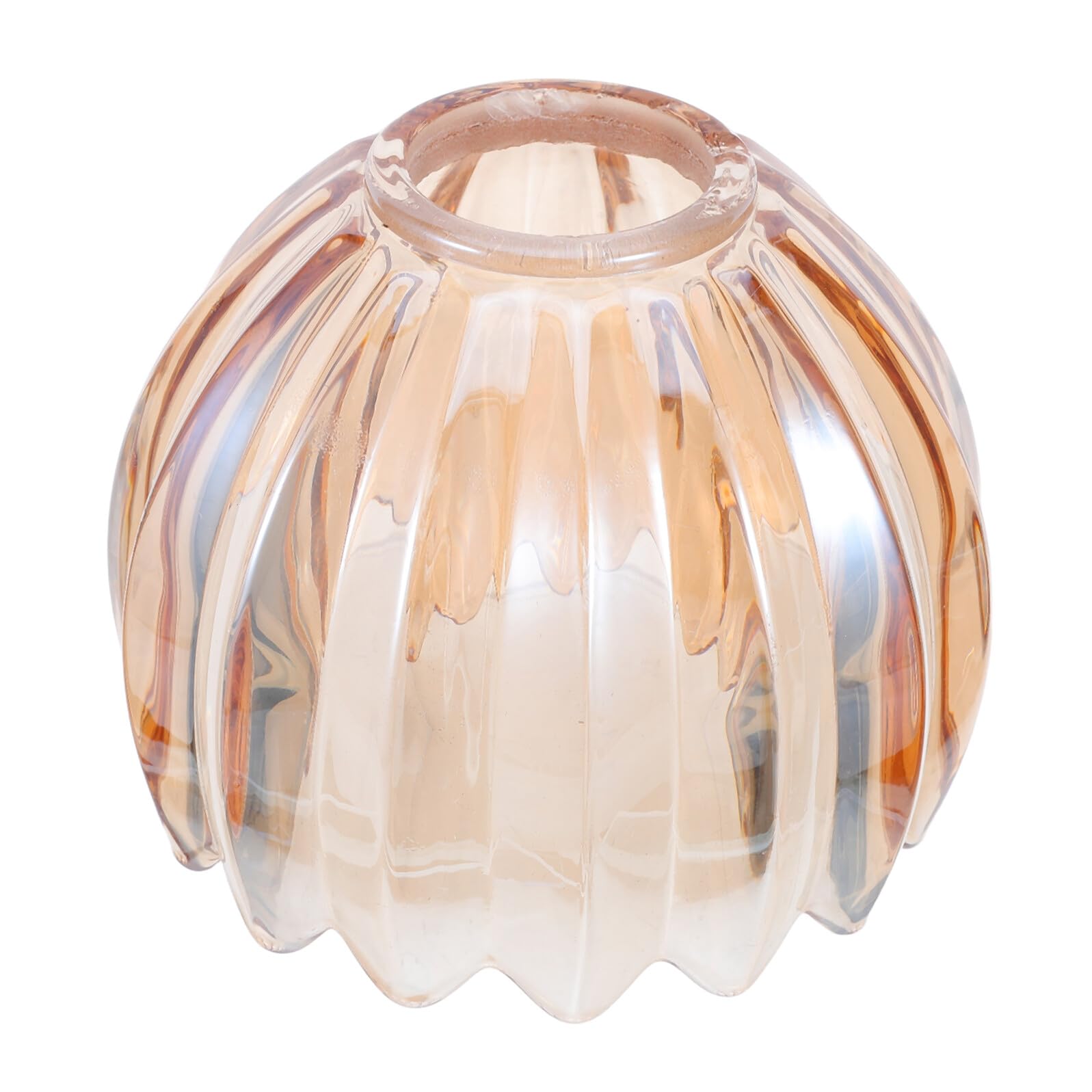 VILLFUL Vintage Flower Glass Lamp Shade 42mm Tulip Shape for Pendant Light Covers and Ceiling Fan Light Cover, Easy Maintenance Glass Lampshade Replacement for Artistic Home Lighting