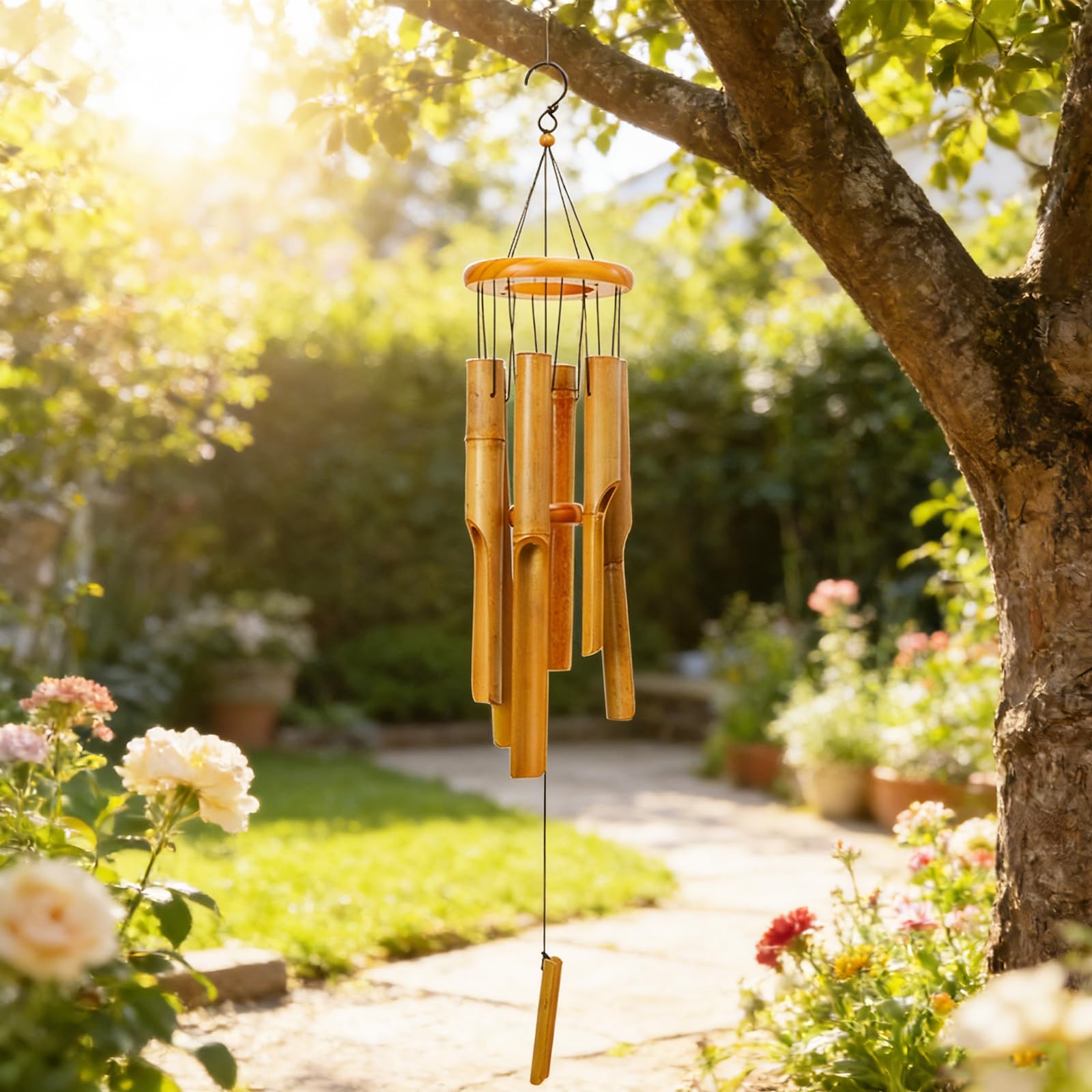 Taman Bamaboo Carillon éolien pour l'extérieur
