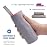 VENTURE 4TH Microfibre Travel Towel - Sports Towel: Packable Personal Microtowel for Athletic Men and Women - Fluffy and Absorbing (Gray-Pink Large)