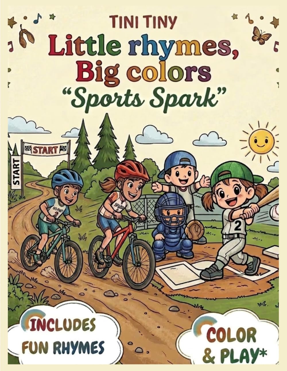 TINI TINY BOOKS: Little Rhymes,Big Colors: SPORTS SPARK