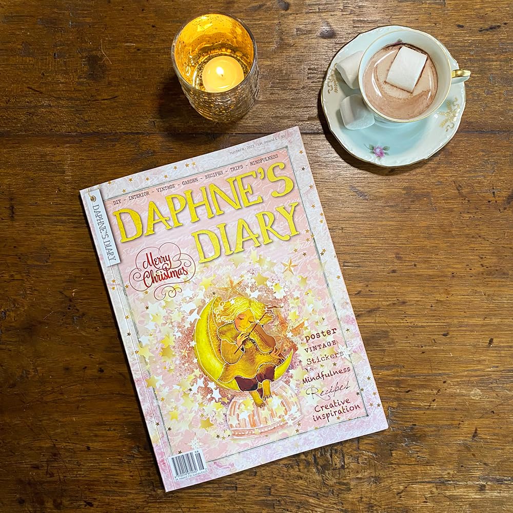 Daphne's Diary Magazyn #8 2023 (niemiecki) | zeszyt kreatywnego rękodzieła artystycznego | Interaktywny dziennik dla uważności, kolorowania, sztuki, gotowania, podróży | pełen kreatywnych inspiracji i
