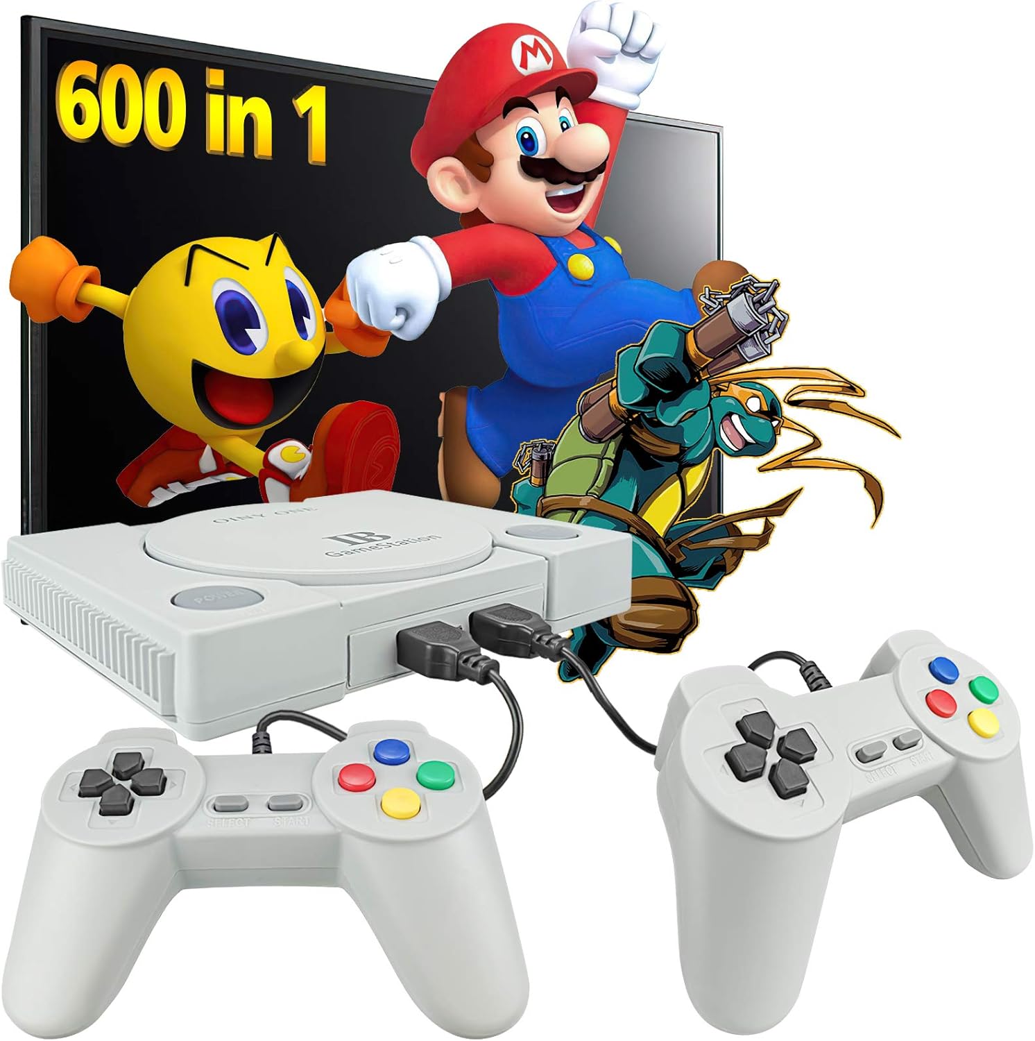 Fadist Retro Game Console, Built in 600 Games, Classic Video Game Console, with 2 Classic Controllers, AV Output Plug and Play Games Console, Ideal Gift for Kids, Adult, Friend, Lover : Toys & Games