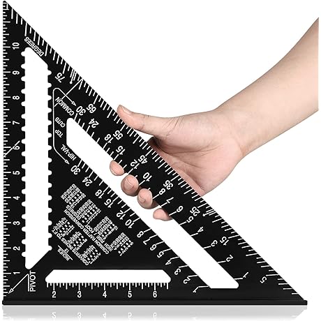 Beslands 12-Inch Rafter Square: The Ultimate Measuring Tool for Carpenters
