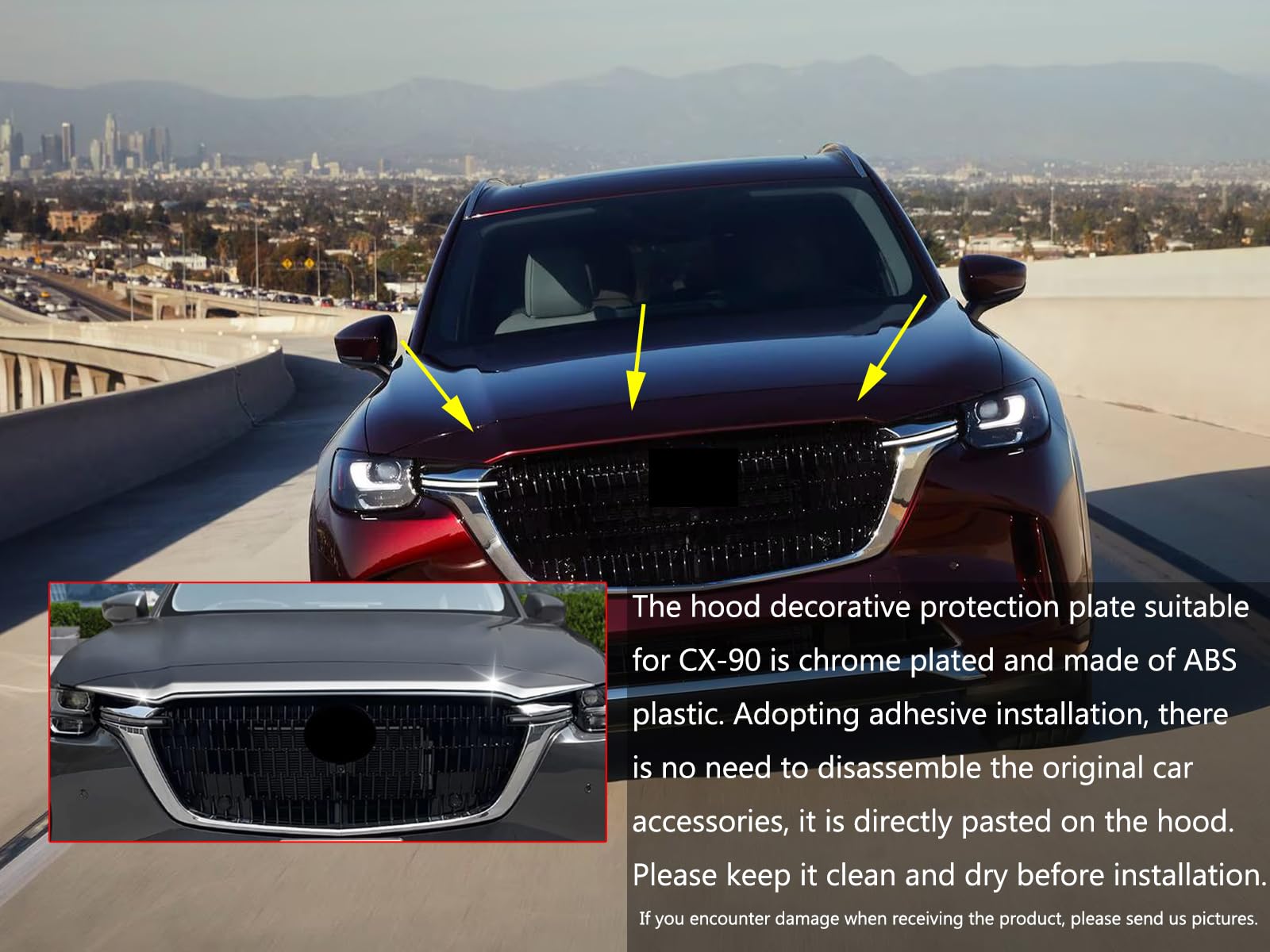 Amazon.com: GZBFTDH Chrome Hood Edge Protector Trim for Mazda CX