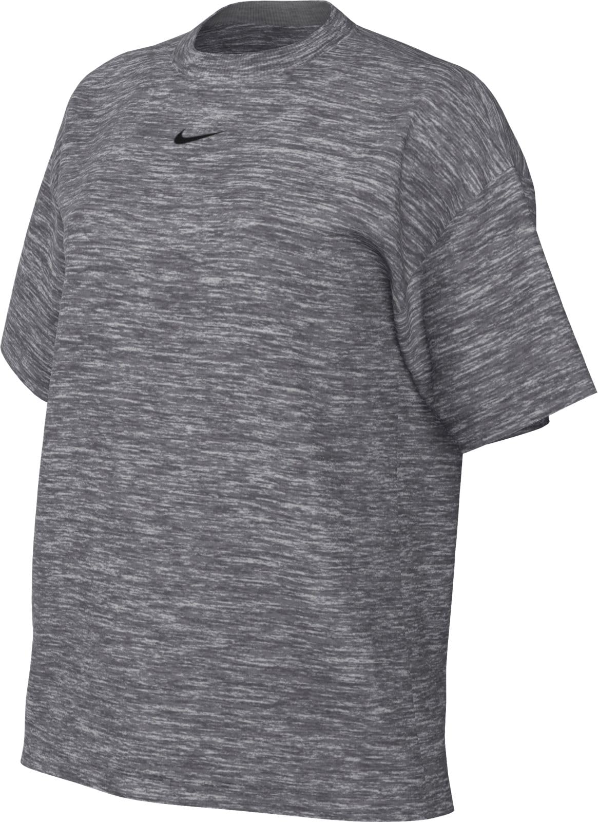 Nike FD4149-063 W NSW TEE ESSNTL LBR T-Shirt Women's DK Grey Heather/Black Size XL
