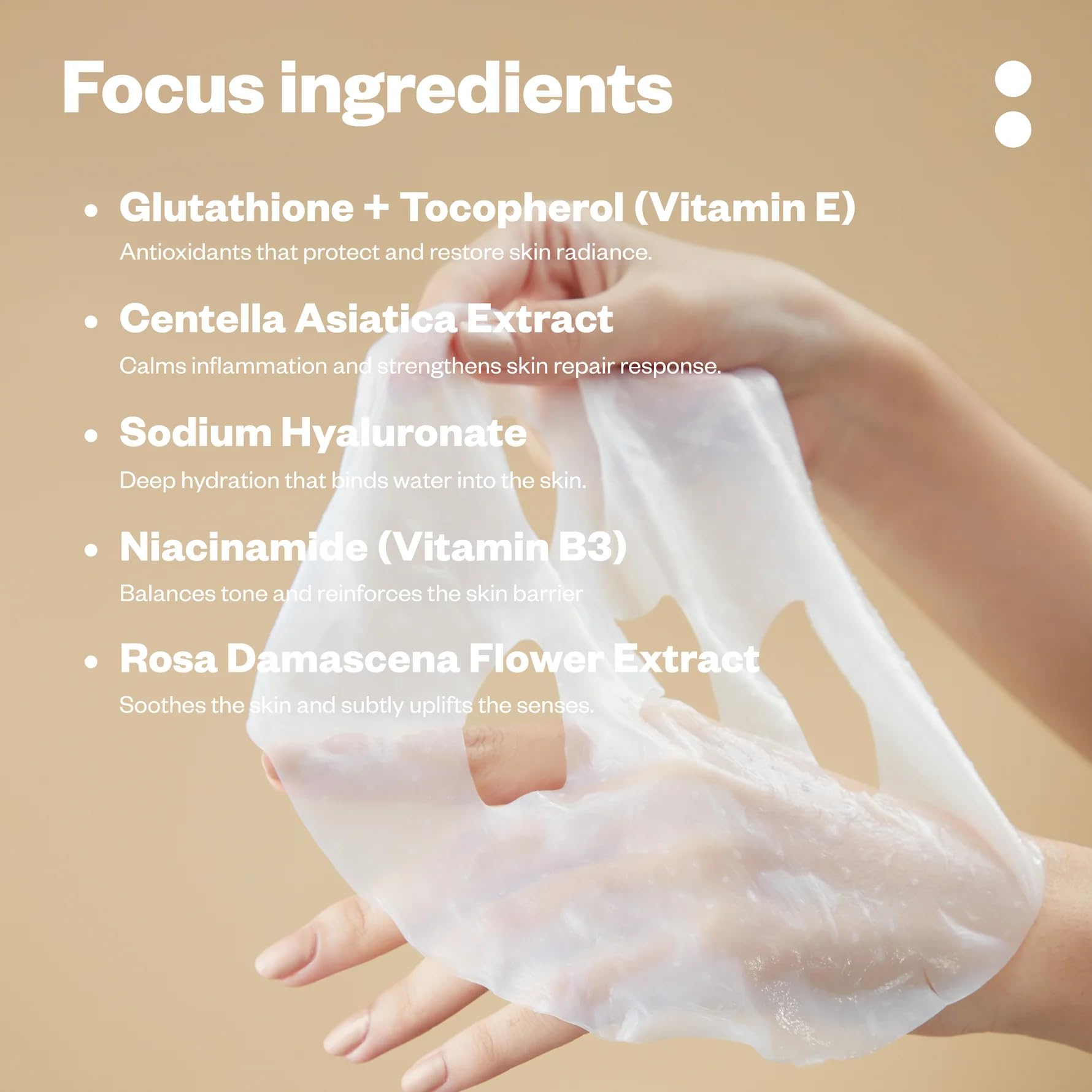 Justhuman Peace Mask, Made in Korea, Neurocosmetic Restorative Sheet Mask for Calming, Hydrating & Brightening Skin | Glutathione + Niacinamide + Centella | Vegan & Cruelty-Free | Pack of 8 1