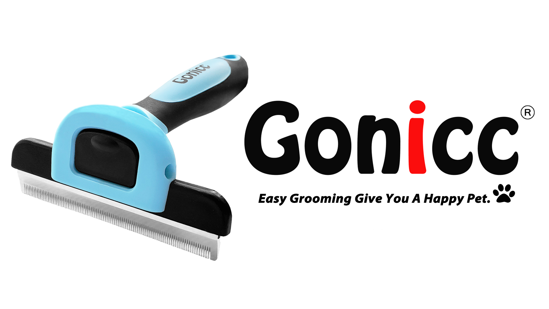Gonicc PDT- 1001 Professional Pet De Shedding comb Tool Blue - image 7