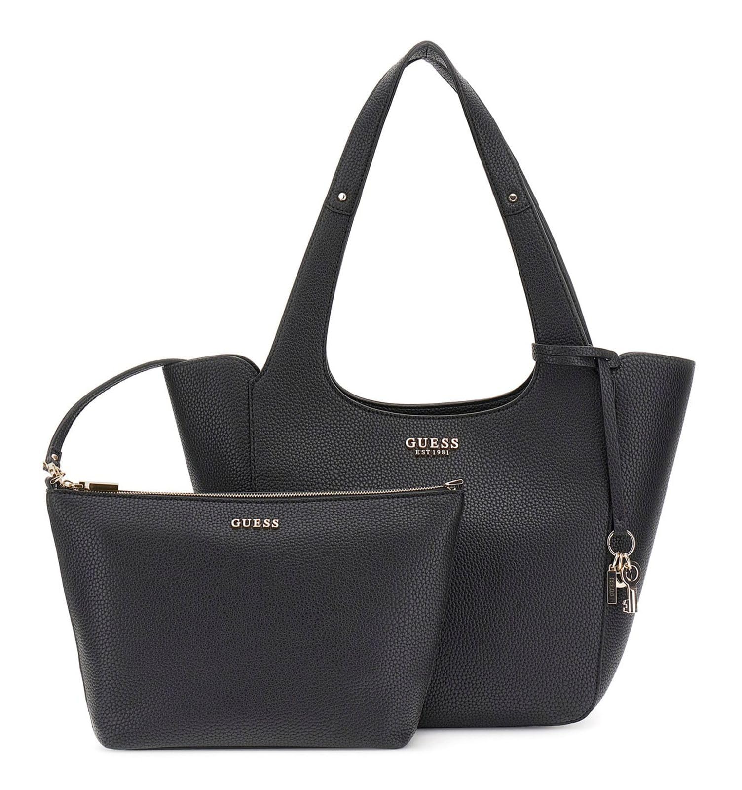 GUESS bolso de hombro bolso shopper Calista 2 in 1 Tote Black negro
