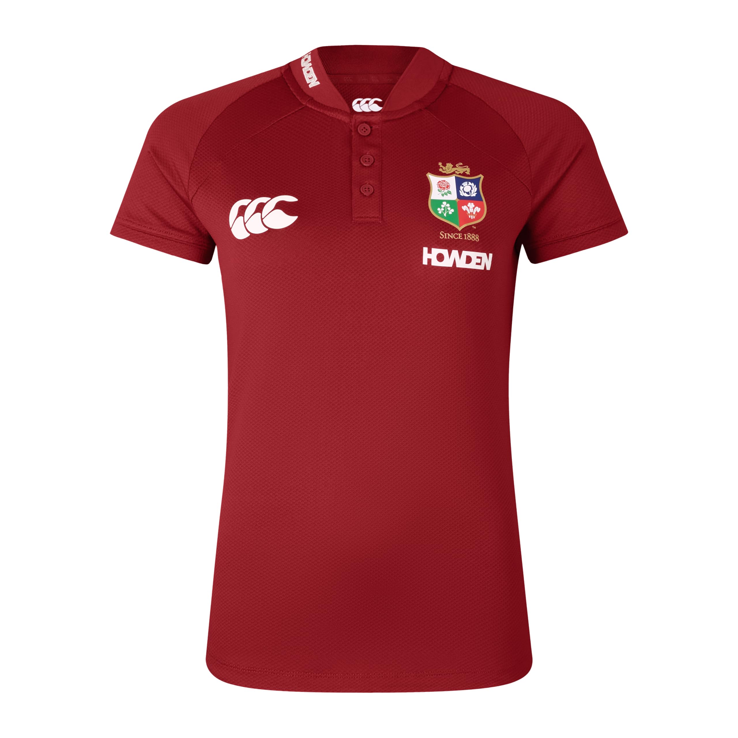 British & Irish Lions Women's Canterbury 2025 Polo, Red Dahlia, 14