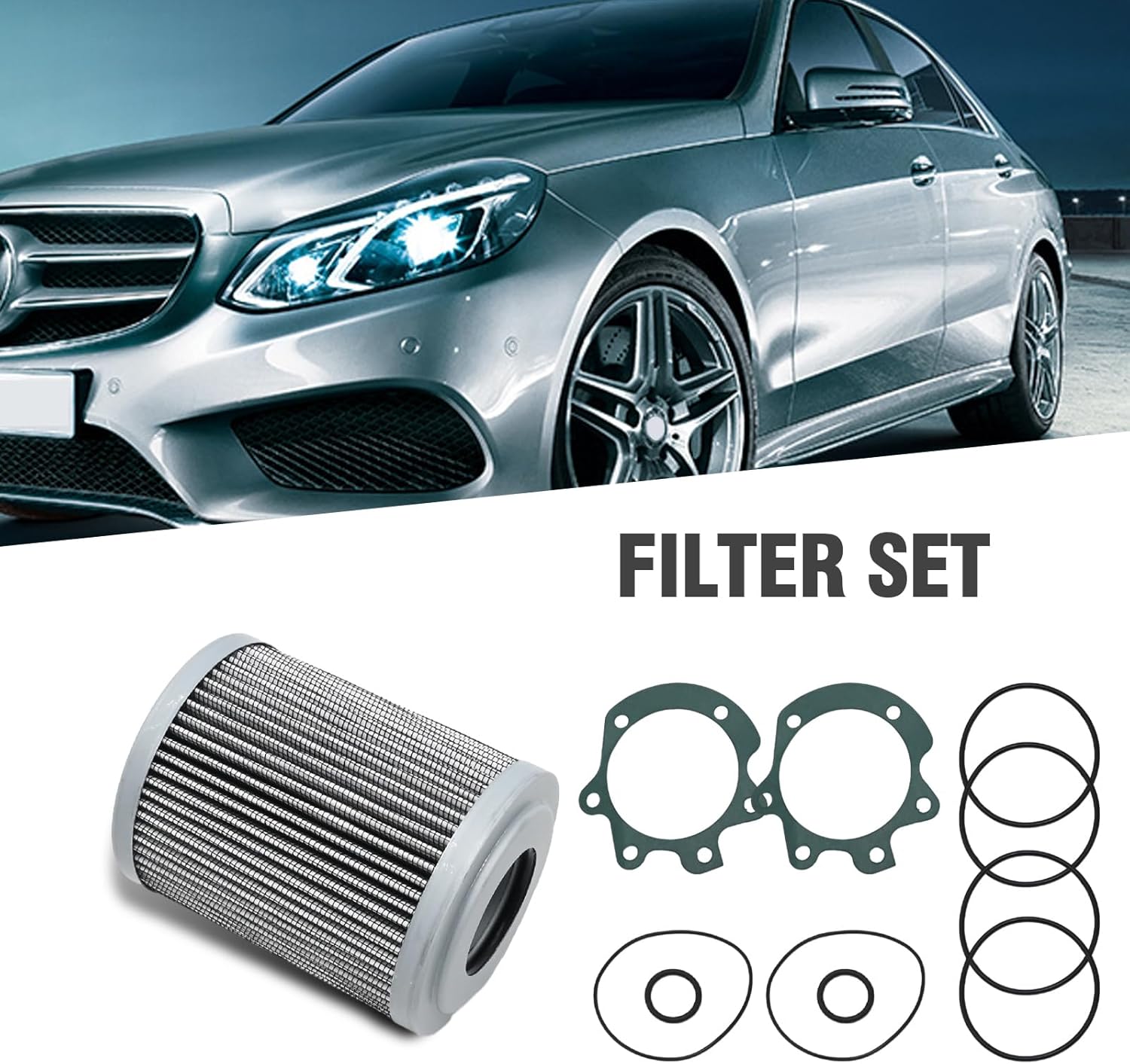 29548987 4" Transmission Filter Kit Replacement for Allison 3000 4000 HF35153 29540493 29545776 PT9416MPGKIT 57741XE 29558117 29526899 w/Gasket O-Ring