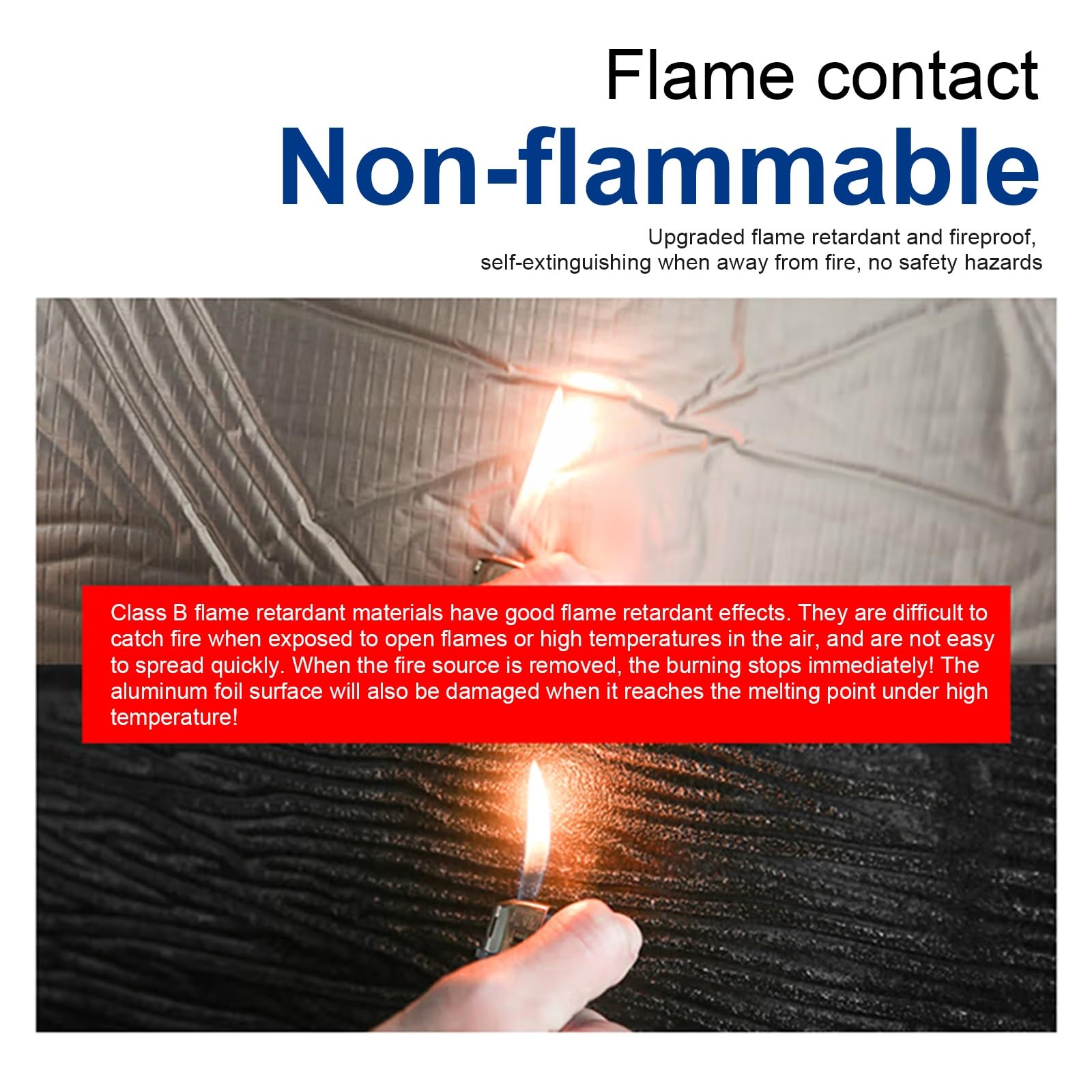 Selbstklebendes reflektierendes Schaum-Aluminium-Dämmmaterial, Heizkörper-Dämmfolie, Schalldämmunterlage, geeignet zur Wärmedämmung von Dächern, Böden, Decken(1*1m/3.2*3.2ft,20MM(THK))