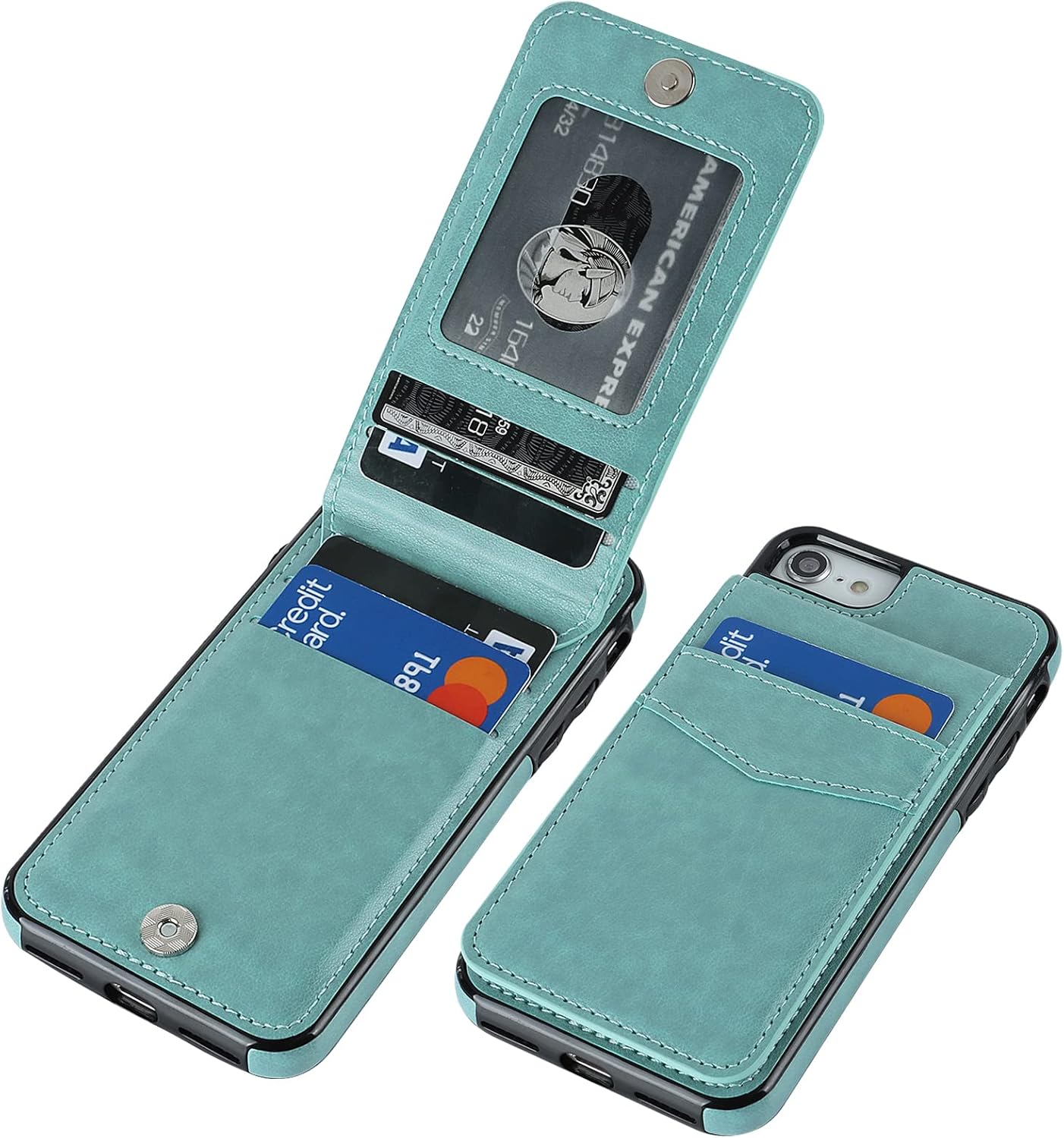 KIHUWEY iPhone 7 iPhone 8 iPhone SE 2020 Case Wallet with