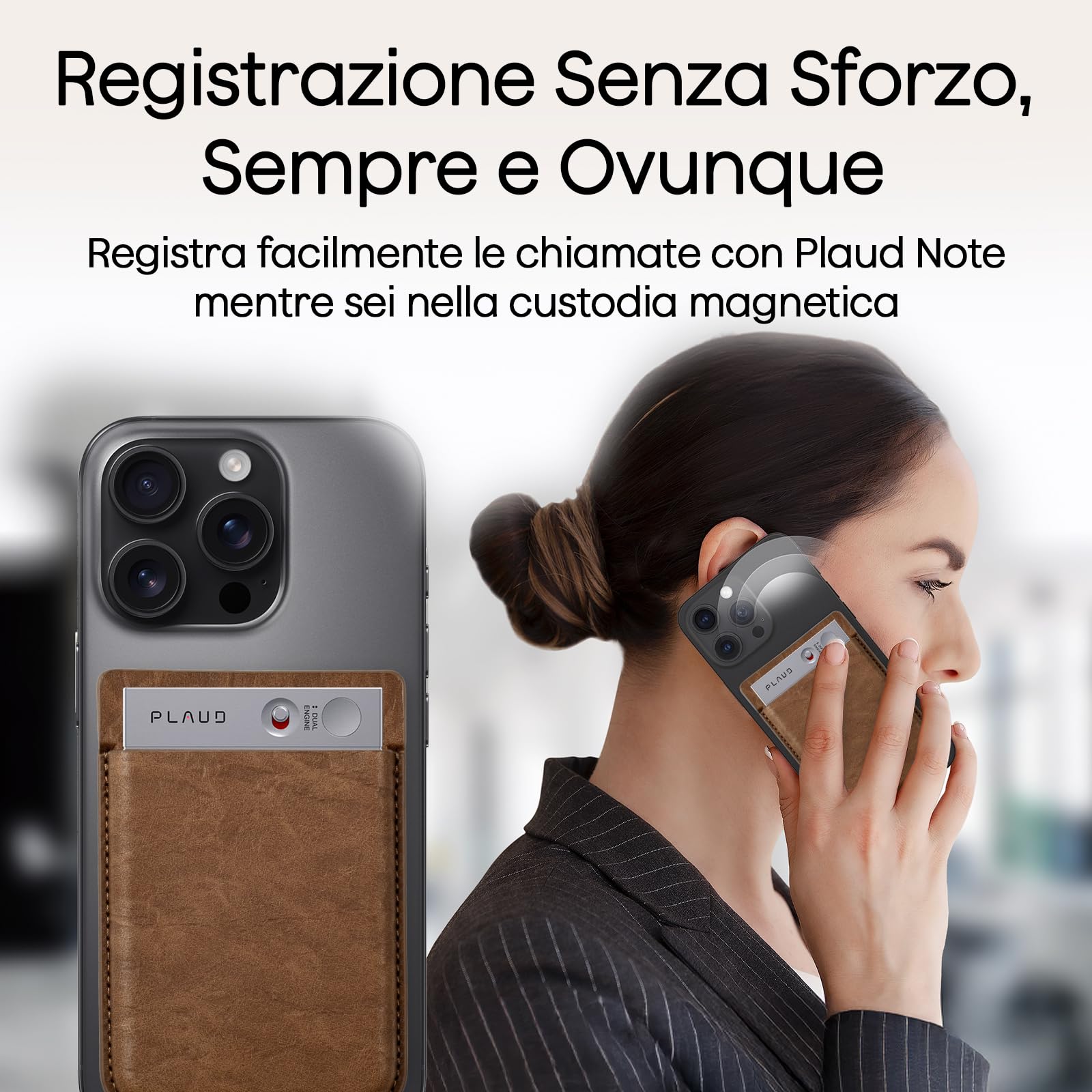 Custodia Trasparente Per Plaud Note/Note Pro – In Policarbonato, Supporto Magnetico E Cordino