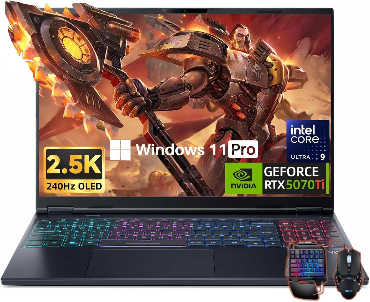acer Predator Helios Neo 16S AI Gaming Laptop, 16″ 2.5K QHD+ 240Hz 2ms OLED Disp…