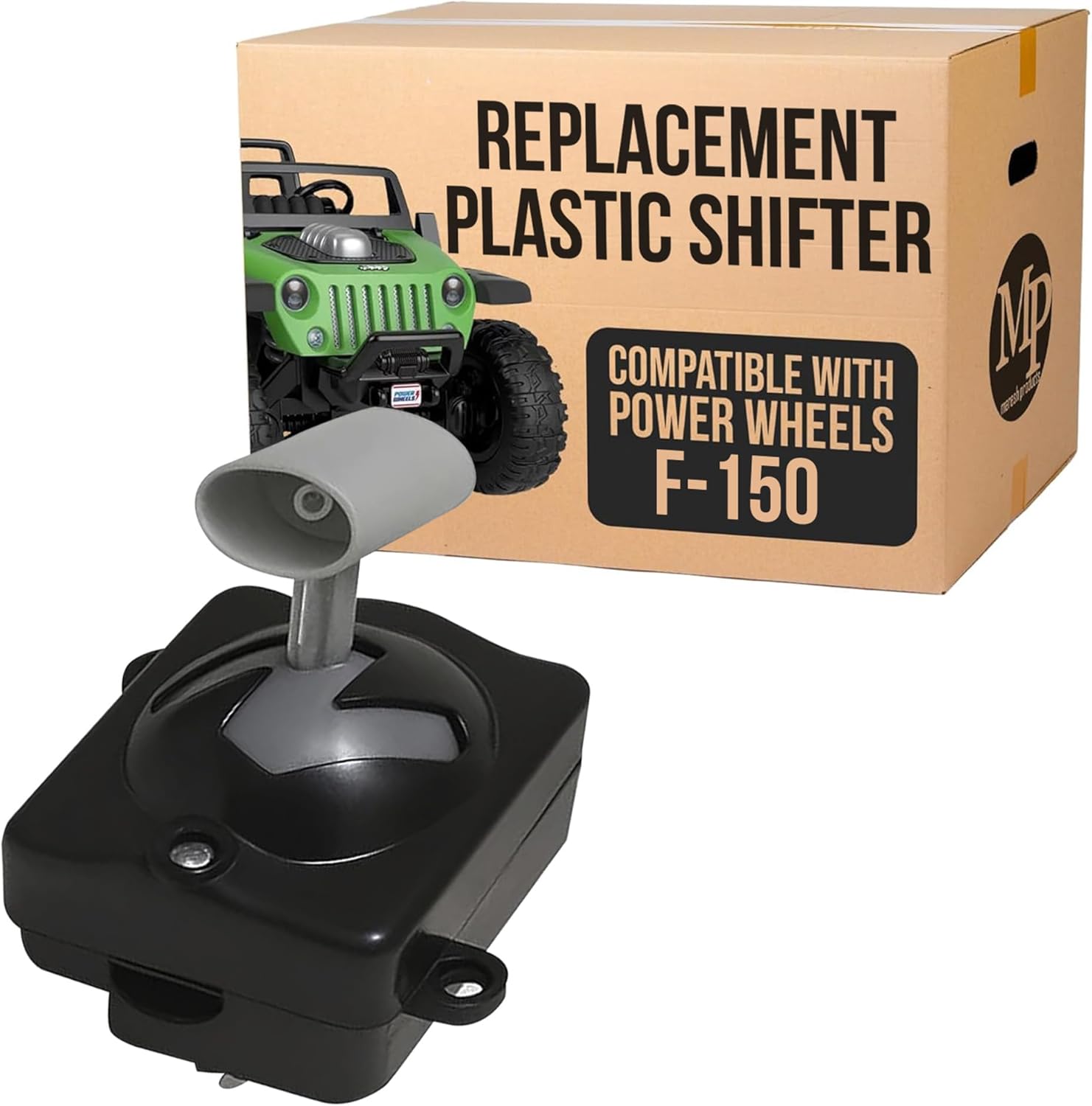 MP Maresh Products K8285-9319 Replacement Plastic Forward Reverse Shifter Assembly Compatible Power Wheels with F-150 and Replacement for Hurricane (Gray/Black)
