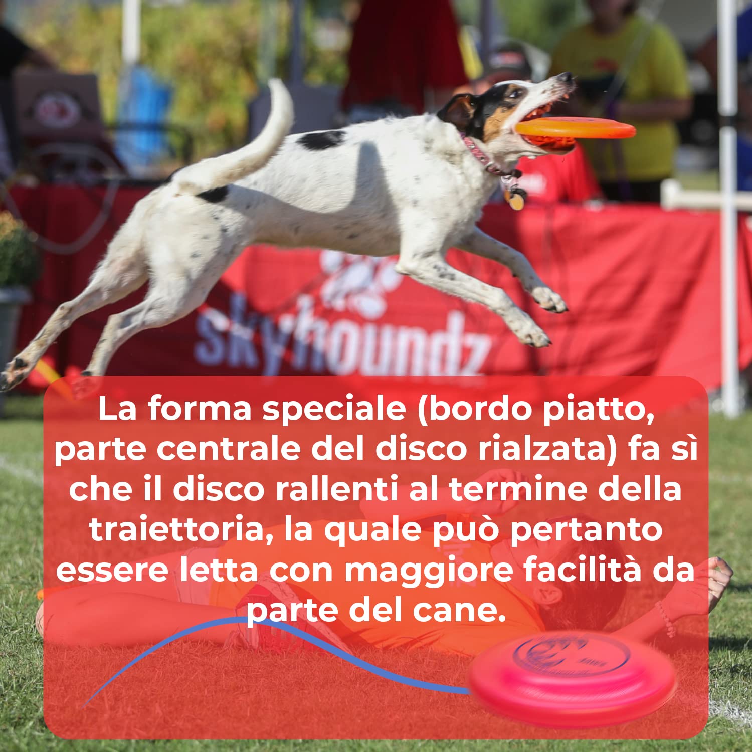 Hyperflite K10 Jawz Frisbee Resistente Morso per Cani per Discdogging - Rosso