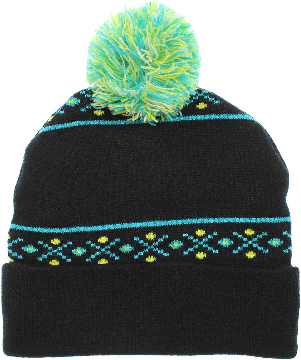 Bioworld Adult Swim Rick and Morty Magic Jacquard Pom Beanie Hat Black - Image 2