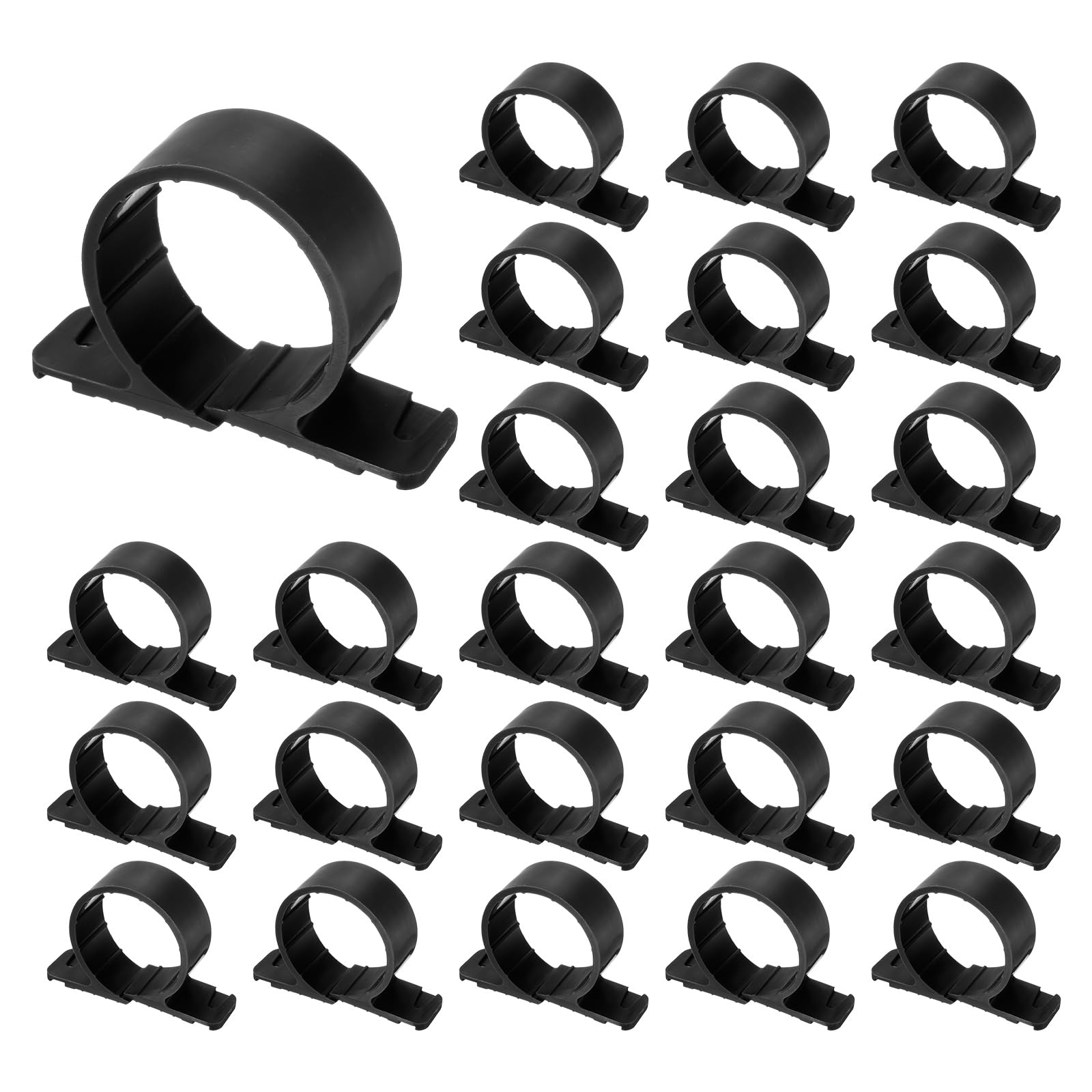 QUARKZMAN 100pcs Colliers De suspendu Pour Tuyaux 2" Noir