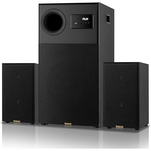 Obage Newly Launched Ultra 8 2.1 Channel Home Theatre with 250W Peak Powerful Sound | Bluetooth 5.0, HDMI ARC, Optical & AUX Input