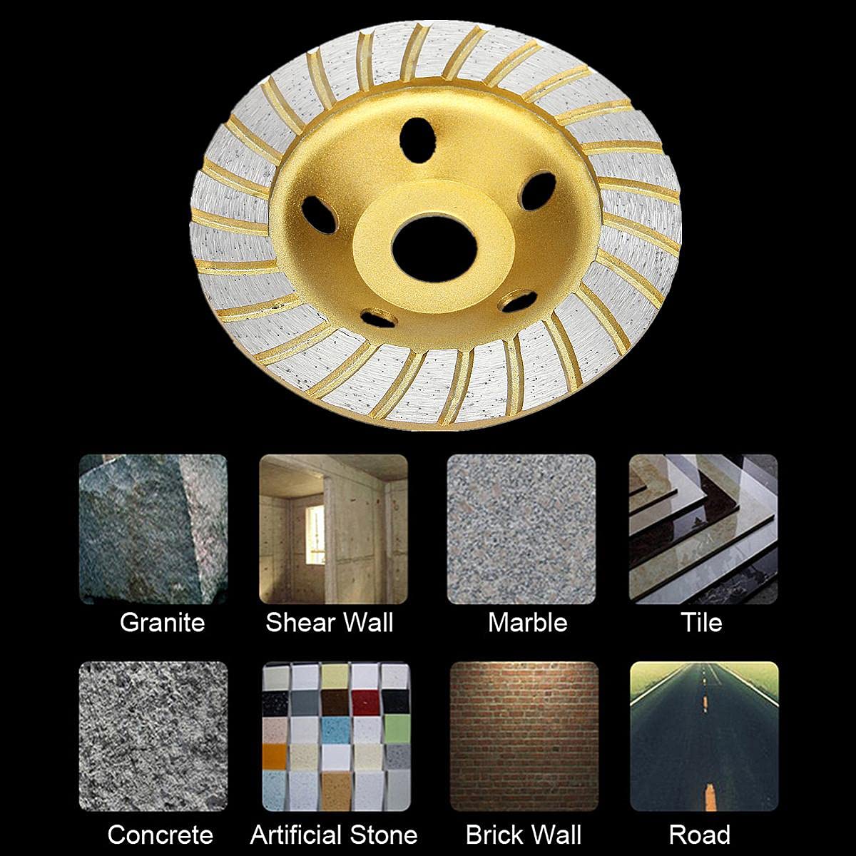 Muela Abrasiva, Muela Pulidora 125X22Mm Muela Abrasiva de Segmento de Diamante Muela Abrasiva de Granito de Mármol de Hormigón Disco Abrasivo de Diamante Disco de Rueda de Piedra