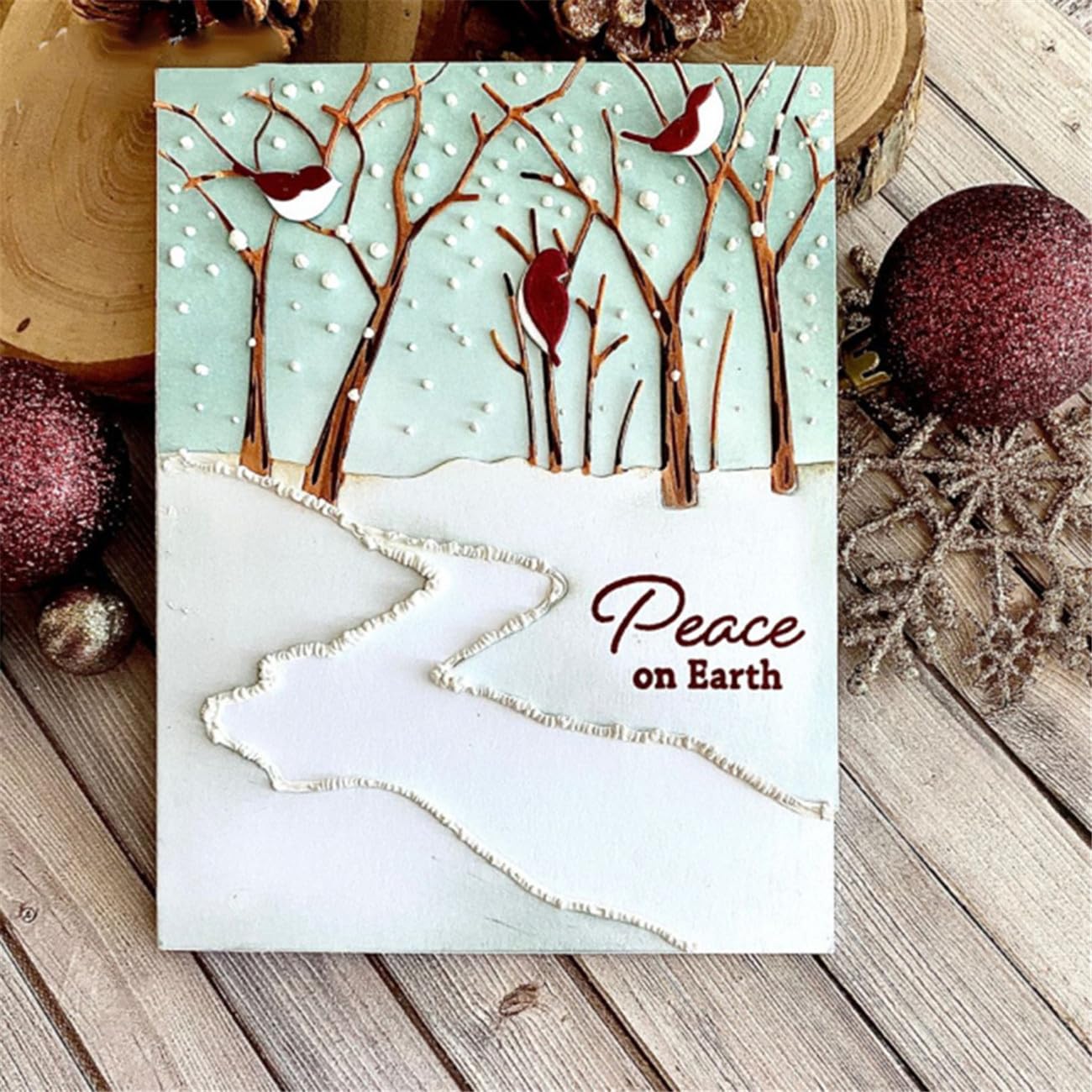 Metal Scrapbooking Dies - 3D Background Stencils -14