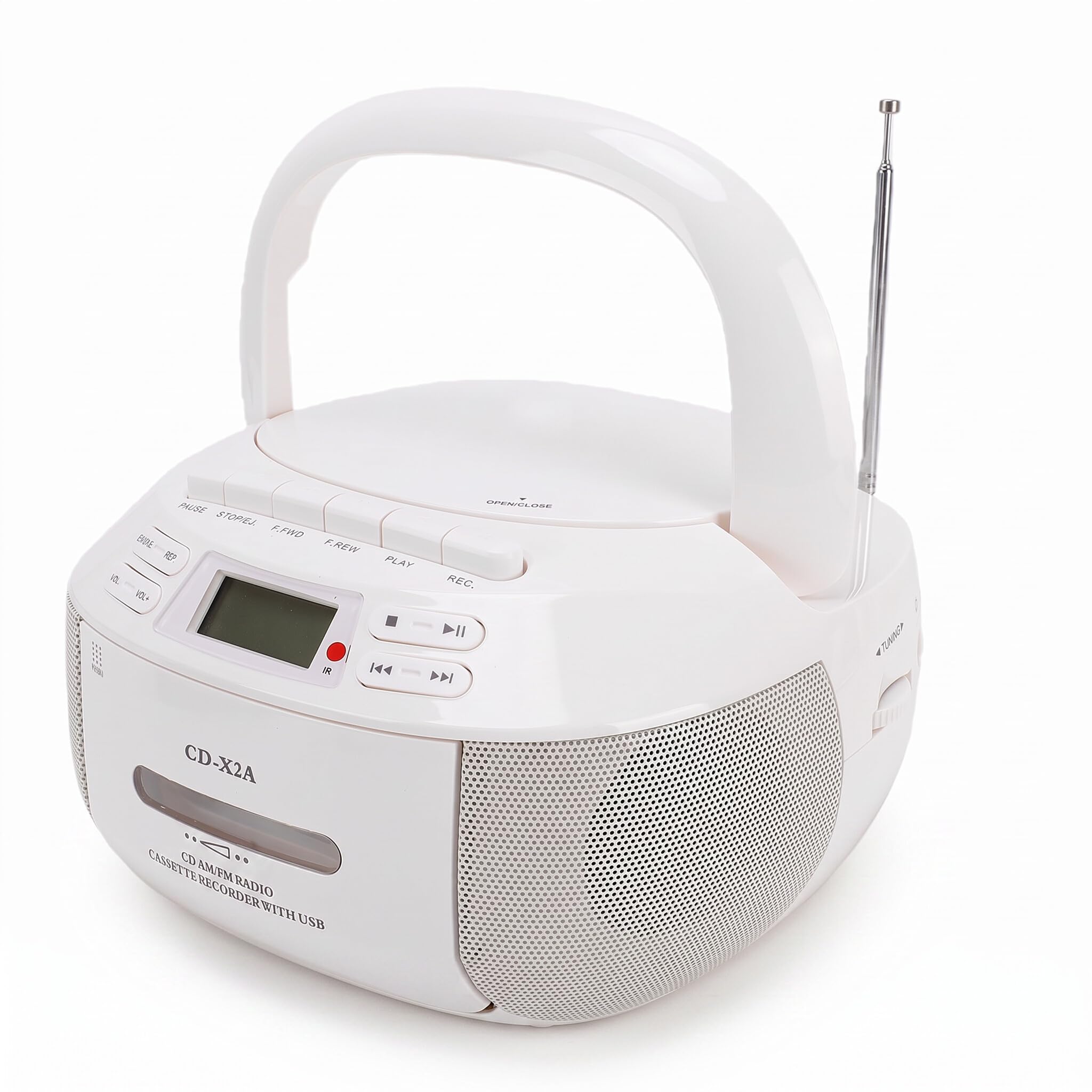 Sxhlseller Combo de Reproductor de Casete de CD Portátil con Radio
