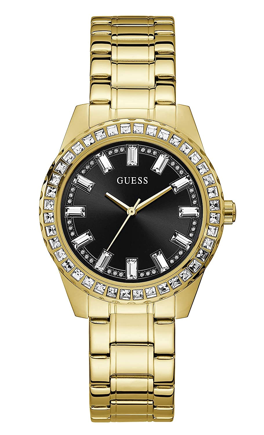 Guess Stainless Steel Analog Black Dial Women Watch-Gw0111L2, Gold Band (B08GWK3S62) Amazon Price History, Amazon Price Tracker