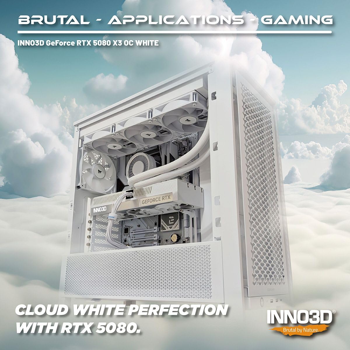 Amazon | INNO3D GeForce RTX 5080 X3 OC WHITE、 N50803-16D7X 