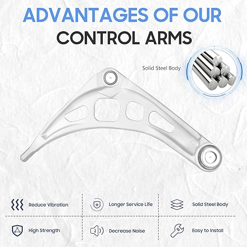 Miniatura 3 de 2WD Brazo de control delantero inferior con rótula y buje de suspensión compatible con BMW E46