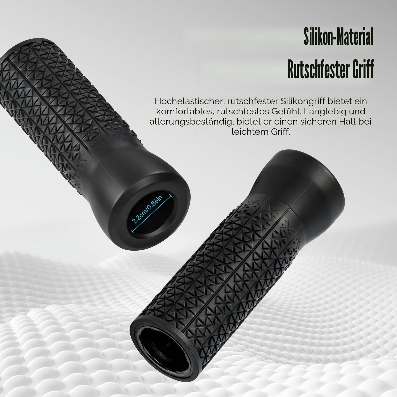 Lenkergriff-Set mit kabellosem Blinker für Elektroroller 2,2 cm Durchmesser Griffe mit Fernbedienung und Ladegerät Zubehör