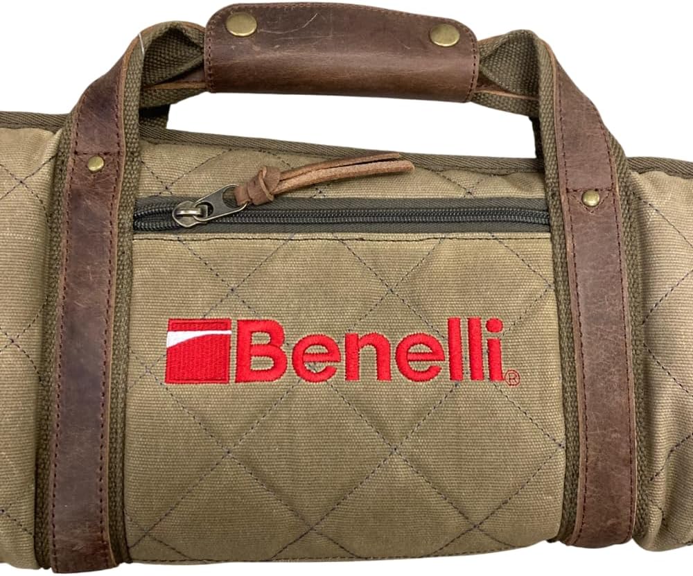 Banded Benelli Lodge 53" Shotgun Waterfowl Gun Case – Olive Waxed Cotton, 600D Lining, Water-Resistant Zippers Compatible with Benelli and other Hunting Shotguns