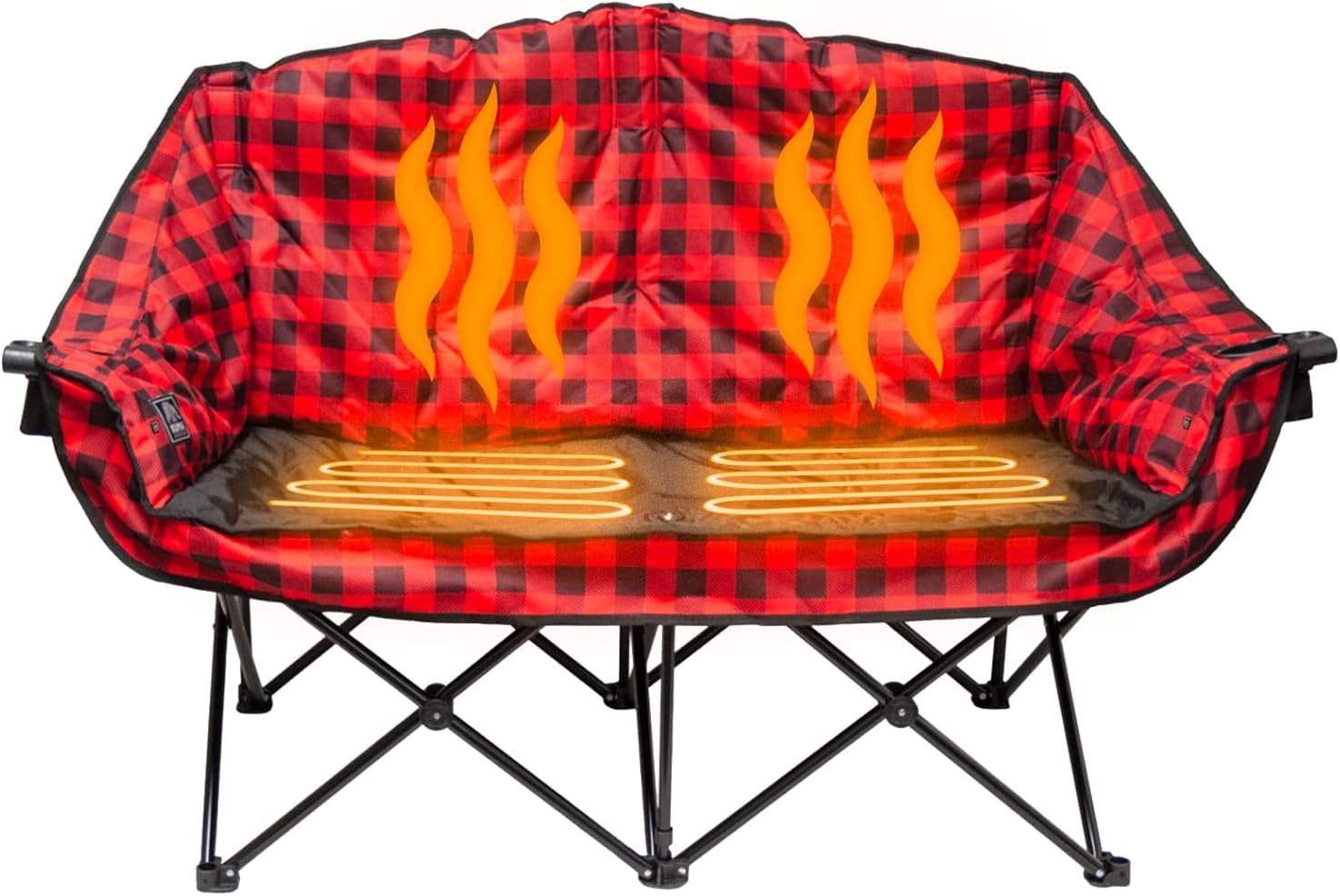 Kuma Outdoor Gear Bear Buddy Heated Chair, 39D x 10W x 10H Inch, Red