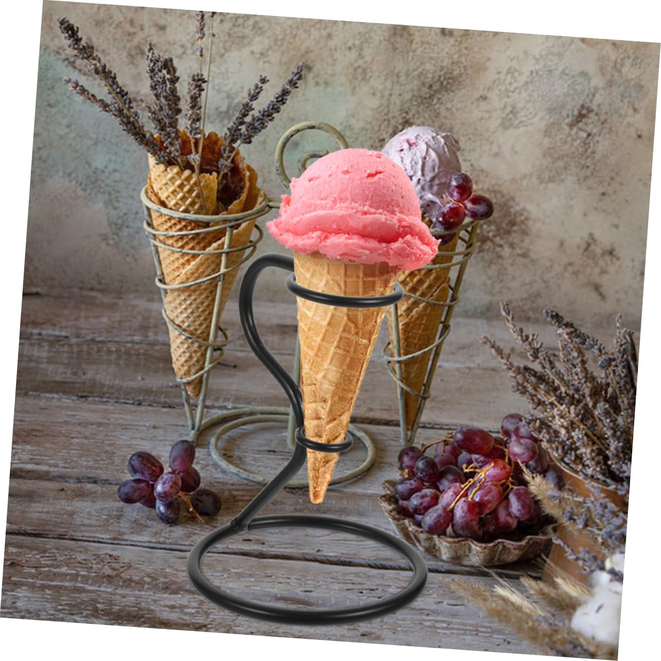 Amazon.co.jp: DOITOOL アイスクリームコーンスタンド シングルホール