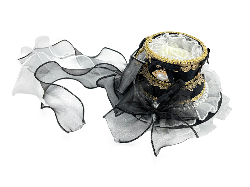 Amazon.com: MYAYD Women's Lolita Hair accessories Tea Cup Top Hat