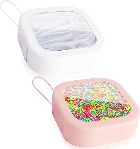 Miniatura 8 de Inovat Organizador de cintas para el cabello, 6 piezas de soporte portátil pequeño para almacenamiento de cintas para el cabello, dispensador Qtip