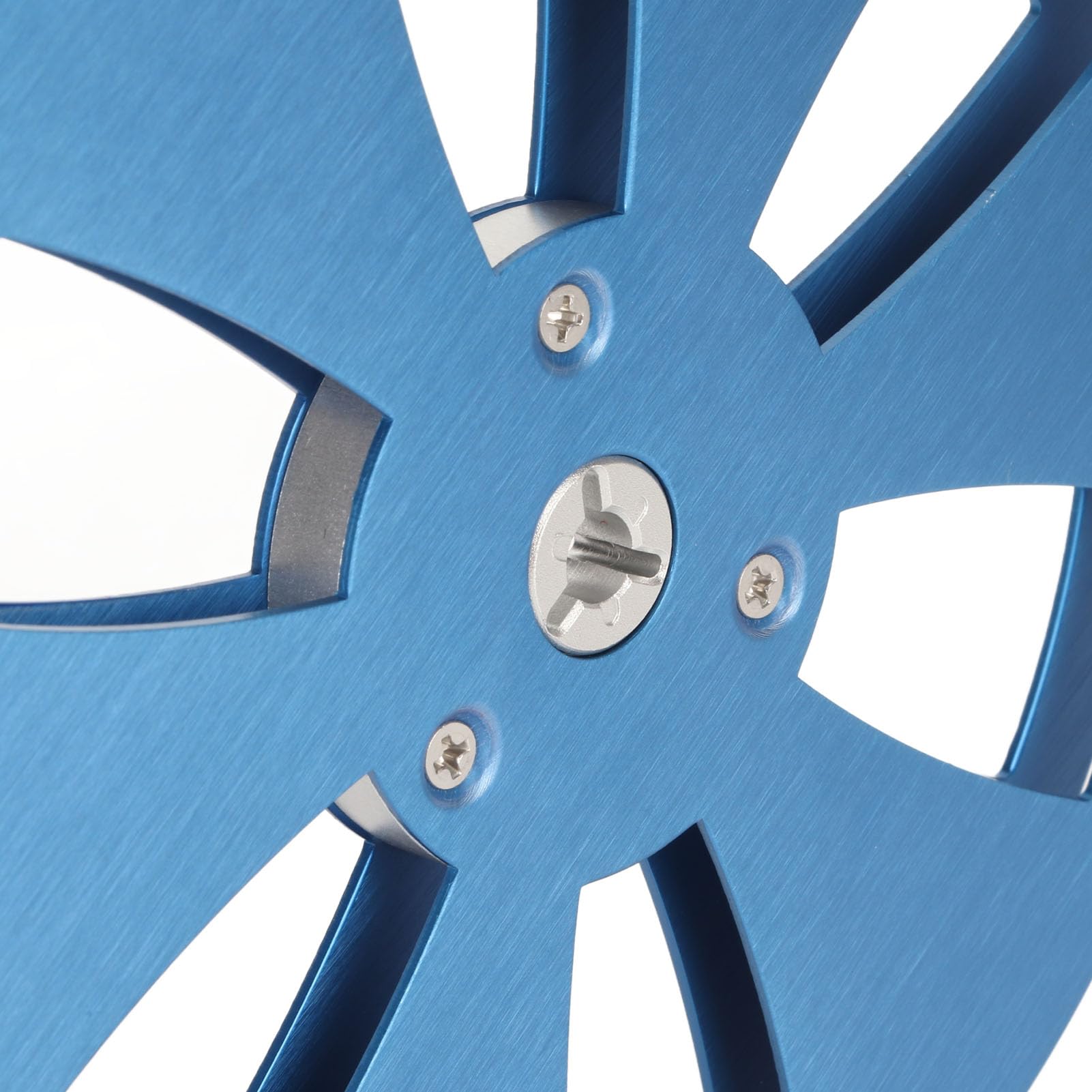 7-Zoll-Leeraufwickelspule, für 1/4-Zoll-Band, 6-Loch-Ersatzband-Leerspule, Aluminium-Tonbandspulen-Öffnungsmaschinenteil (Blau)