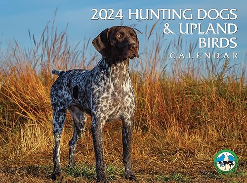 Calendario de pared 2024 de perros de caza y pájaros de tierras altas