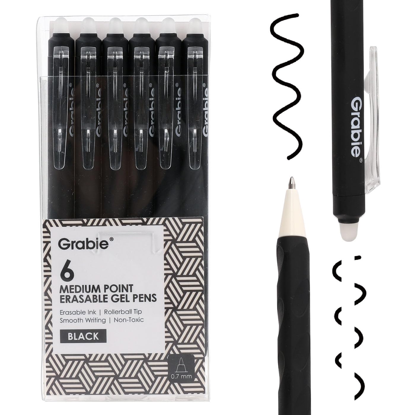Grabie Erasable Gel Pens Medium Point 0 7 mm Erasable Pens Make Mistakes Disappear for Drawing Writing Planner