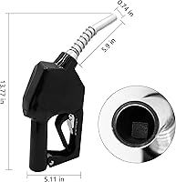 Vista 4 de 11A Negro 3/4 "NPT Boquilla de combustible automática Boquilla de apagado automático Boquilla de bomba de gas Boquilla de flujo máximo 16 GPM con 3