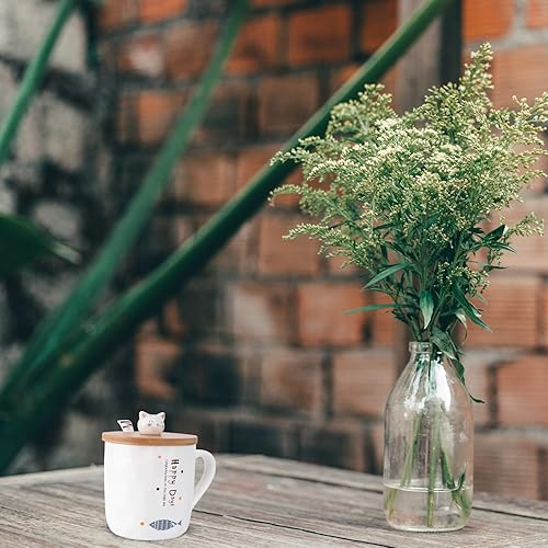 Miniatura 6 de 1 Set Fish Mug vasos con Tapas para bebidas Ceramic Coffee Cups with lids Coffee Cup with lid Practical Cup Drinking Cup - Mug Cup Beautiful Mug