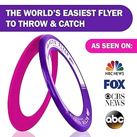 Activ Life Flying Rings for Kids - 2 Pack Fun Beach Toys - Gifts for Boys Girls Teens, Cool Family Outdoor Games, Play at Swimming Pool, Playground Birthday Presents - Pink/Purple