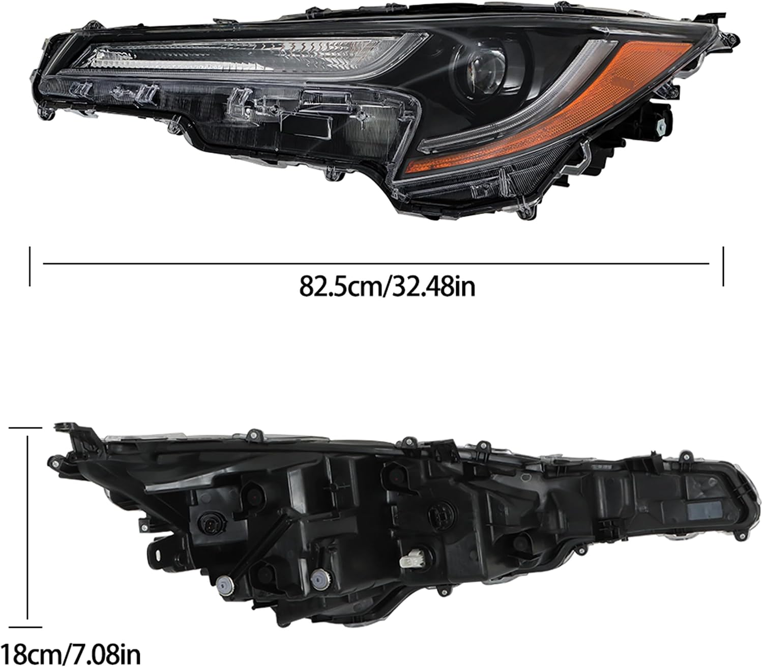 Driver Side Headlight Assembly Replacement for Corolla 2023 Left Side Headlight Replacement for 81150-02Q70