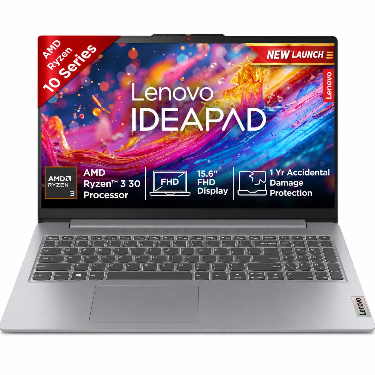 Lenovo IdeaPad Slim 3 Ryzen 3 30 15.6" (39.6cm) FHD Thin and Light Laptop (8GB RAM LPDDR5-5500/512GB SSD/AMD Radeon 610M Graphics/Windows 11/Office 2024/Full HD Camera/Grey/1.6Kg), 82XQ01VYIN-image-21