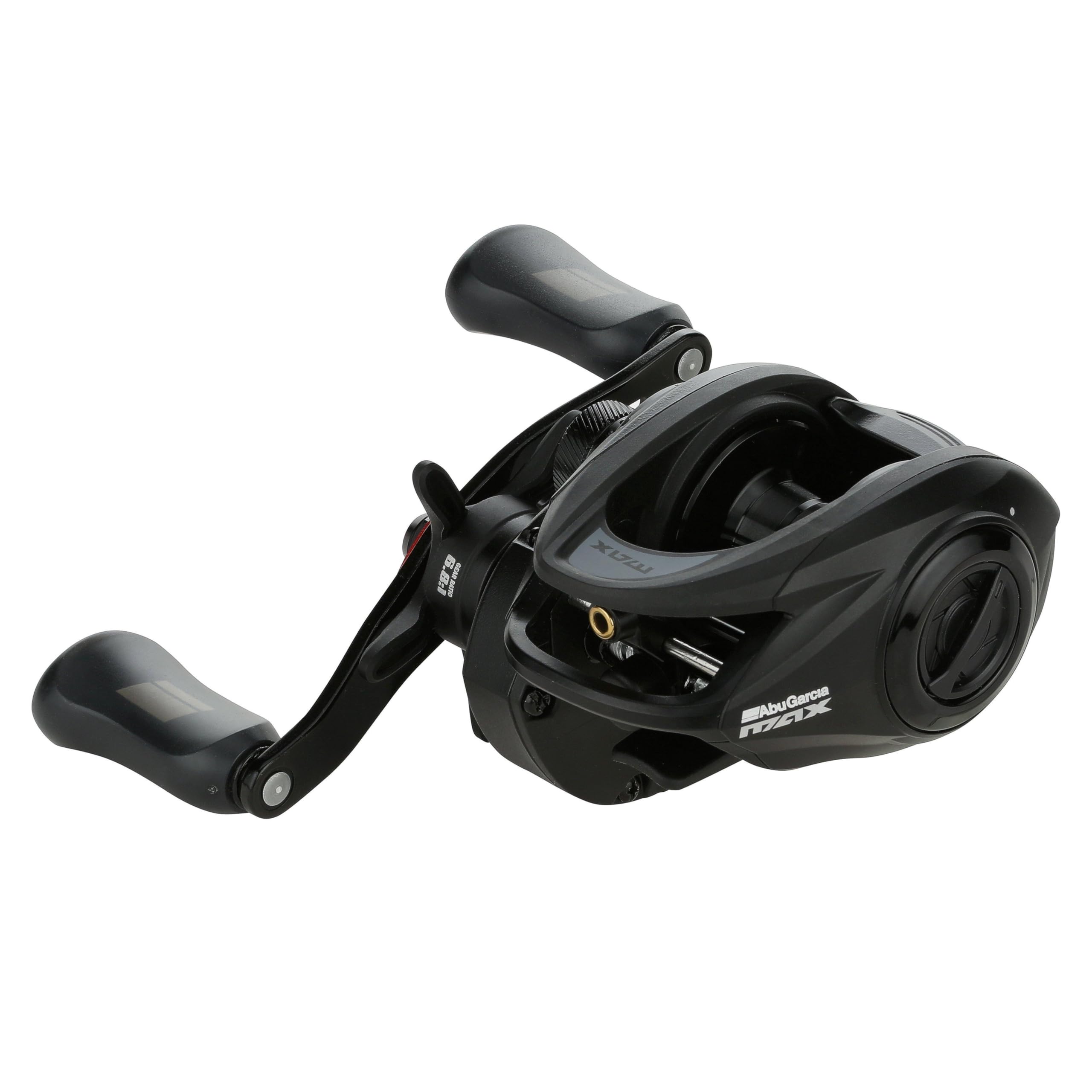 Abu Garcia Max SX Low Profile Baitcast Fishing Reel, Left, Lightweight Design, Graphite Body and Sideplates, Duragear Brass Gear, Power Disk Drag System : Sports & Outdoors