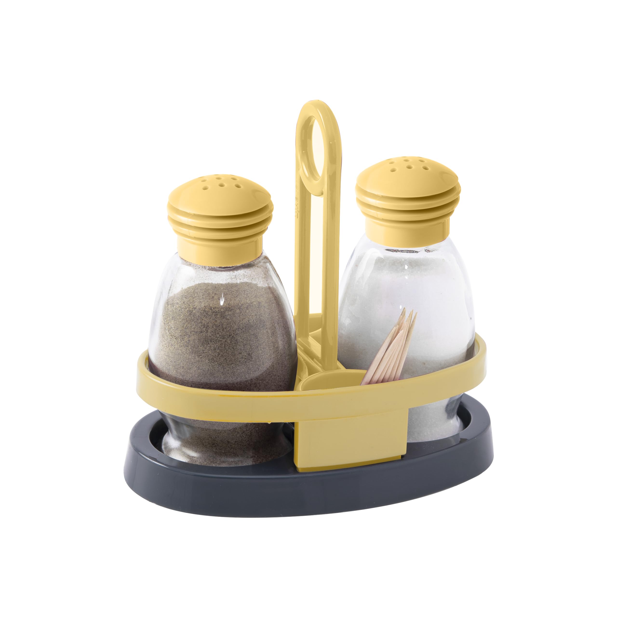 Servewell HARMONY 2 pcs 95 cc Salt Shaker Set With Base-Sand