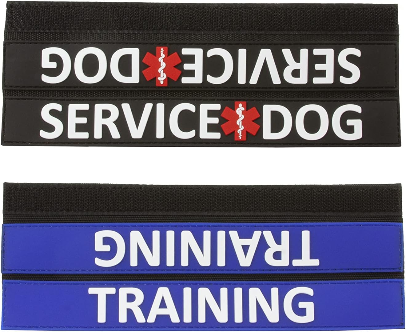 Tacticollar - Dog Leash Sleeves, Double Sided, Highly Visible, Provide Advanced Warning to Prevent Accidents (Service Dog and Training Bundle)